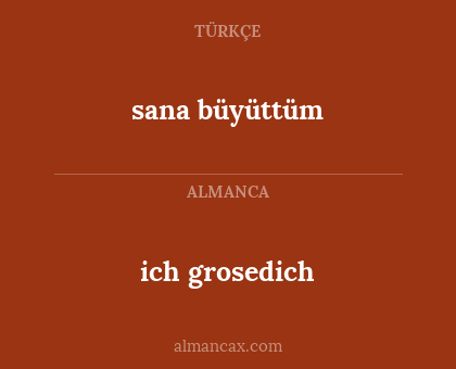 ich grosedich - sana büyüttüm