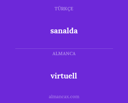 sanalda - virtuell