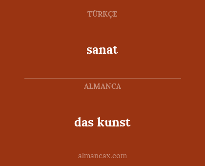 das kunst - sanat