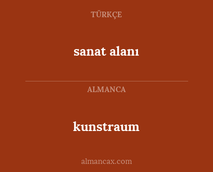 kunstraum - sanat alanı