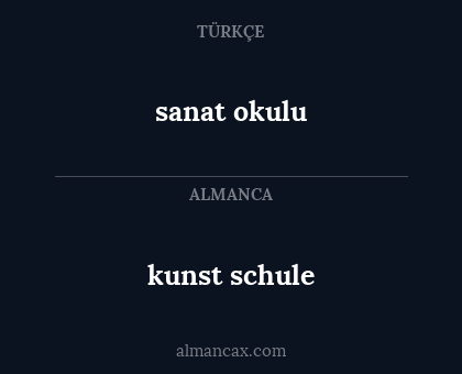 kunst schule - sanat okulu