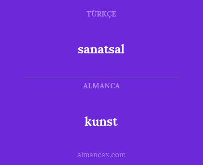 kunst - sanatsal