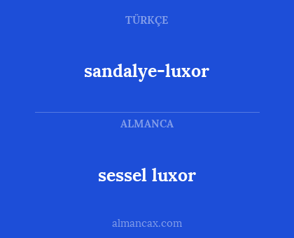 sessel luxor - sandalye-luxor