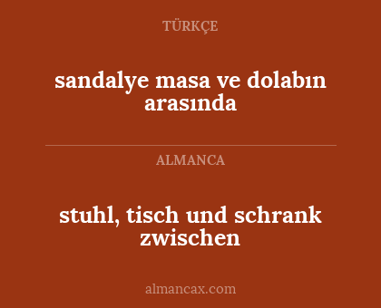 stuhl, tisch und schrank zwischen - sandalye masa ve dolabın arasında