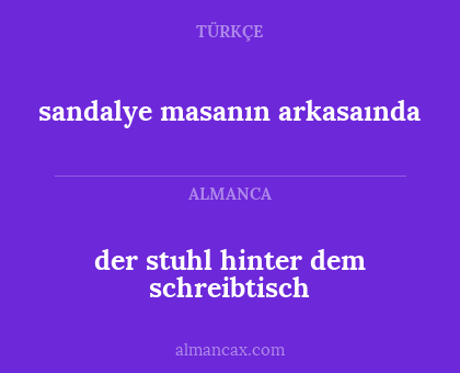der stuhl hinter dem schreibtisch - sandalye masanın arkasaında