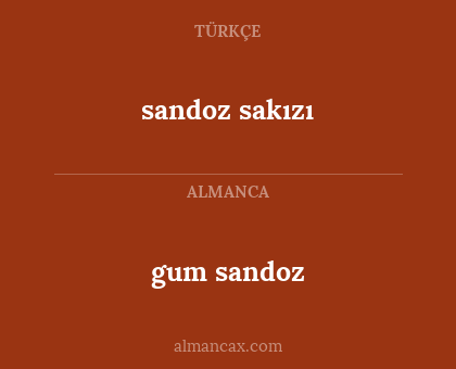 gum sandoz - sandoz sakızı