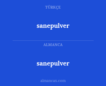 sanepulver - sanepulver