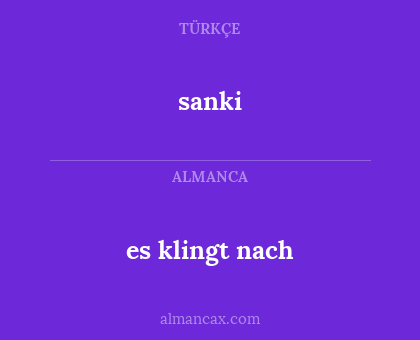 sanki - es klingt nach