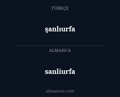 sanliurfa - şanlıurfa