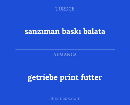 getriebe print futter - sanzıman baskı balata