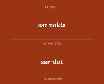 sar nokta - sar-dot