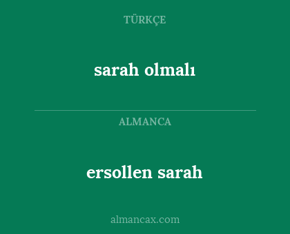 sarah olmalı - ersollen sarah