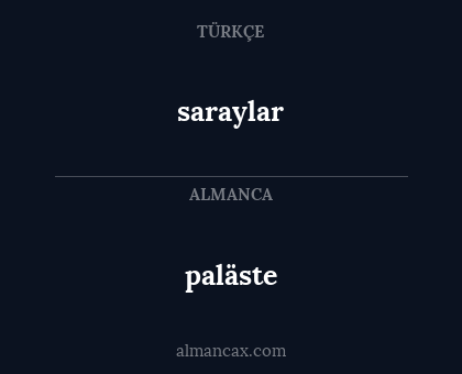 paläste - saraylar
