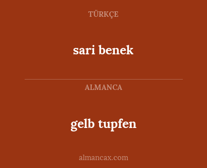 gelb tupfen - sari benek