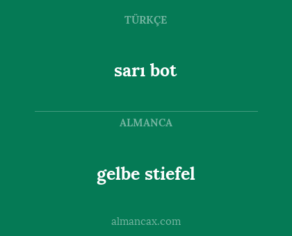 sarı bot - gelbe stiefel