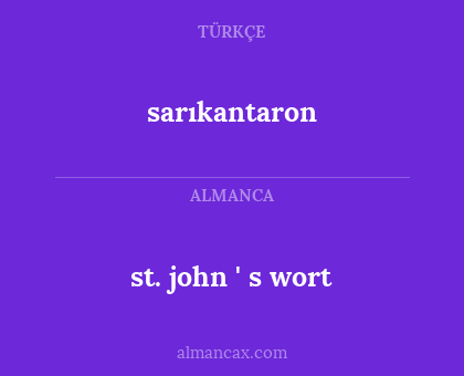 sarıkantaron - st. john ' s wort