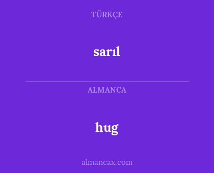 hug - sarıl