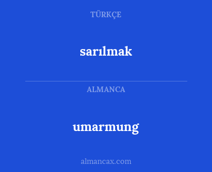 sarılmak - umarmung