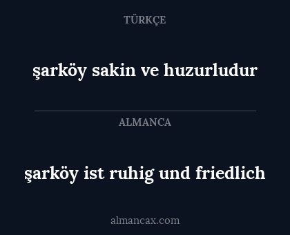 şarköy ist ruhig und friedlich - şarköy sakin ve huzurludur