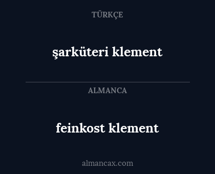 feinkost klement - şarküteri klement