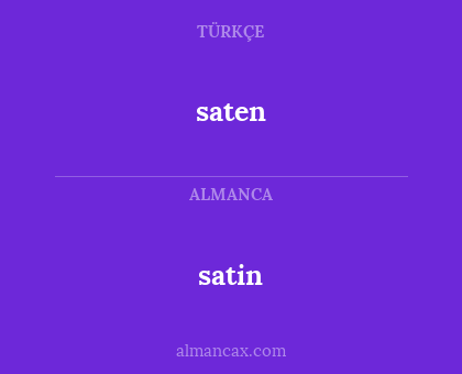 satin - saten