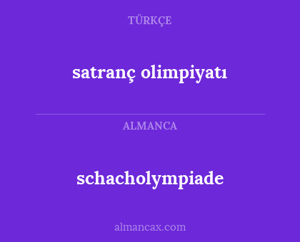 schacholympiade - satranç olimpiyatı