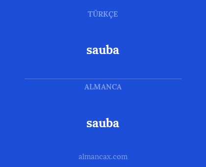 sauba - sauba
