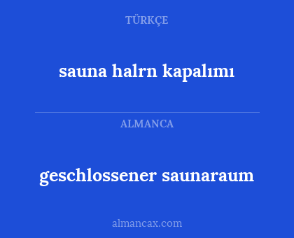 geschlossener saunaraum - sauna halrn kapalımı