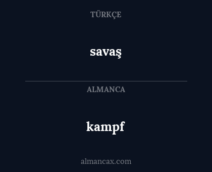 kampf - savaş