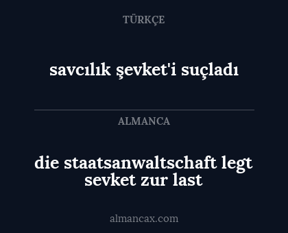 savcılık şevket'i suçladı - die staatsanwaltschaft legt sevket zur last