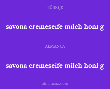 savona cremeseife milch honi g - savona cremeseıfe mılch honı g