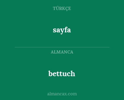 bettuch - sayfa