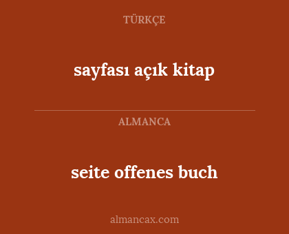 seite offenes buch - sayfası açık kitap