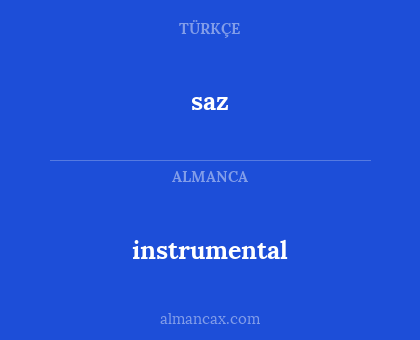 saz - instrumental