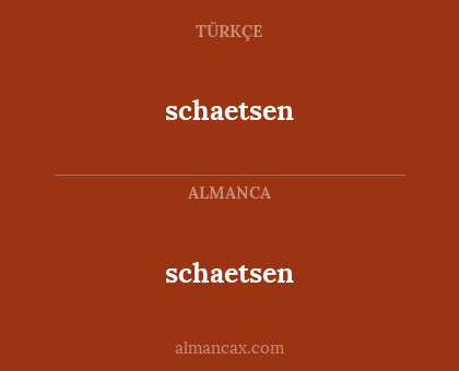 schaetsen - schaetsen