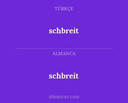 schbreit - schbreit