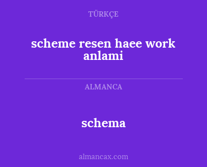 scheme resen haee work anlami - schema