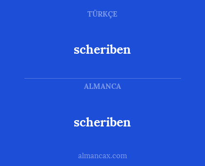 scheriben - scheriben