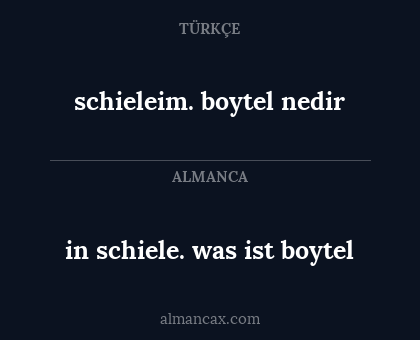 schieleim. boytel nedir - in schiele. was ist boytel