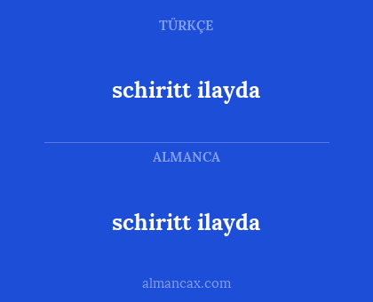 schiritt ilayda - schiritt ilayda