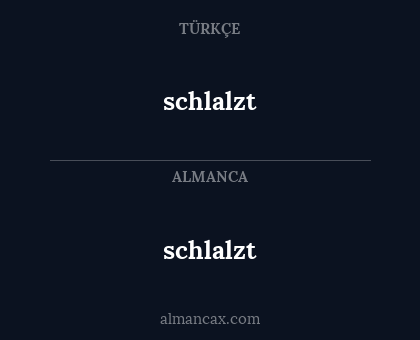 schlalzt - schlalzt