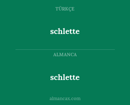 schlette - schlette