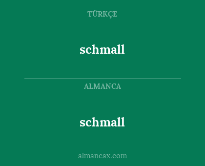 schmall - schmall