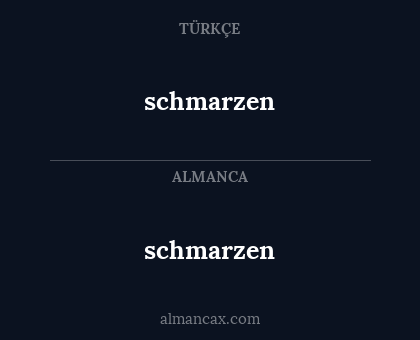 schmarzen - schmarzen