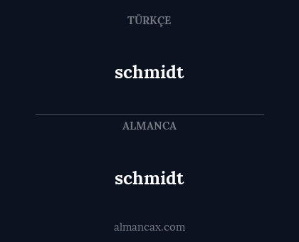 schmidt - schmidt