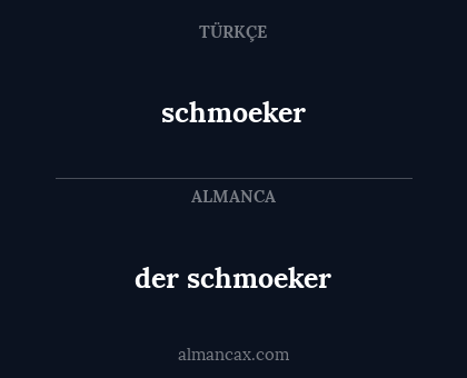 schmoeker - der schmoeker