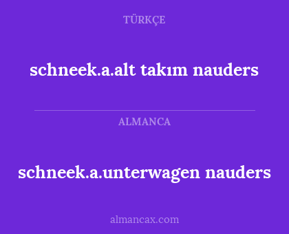 schneek.a.unterwagen nauders - schneek.a.alt takım nauders