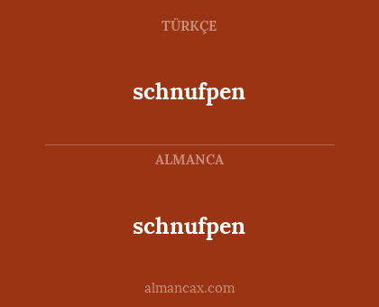 schnufpen - schnufpen