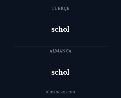 schol - schol