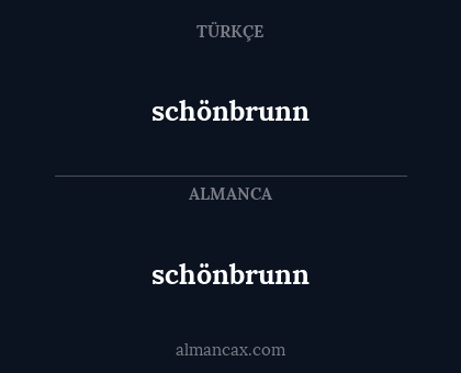 schönbrunn - schönbrunn